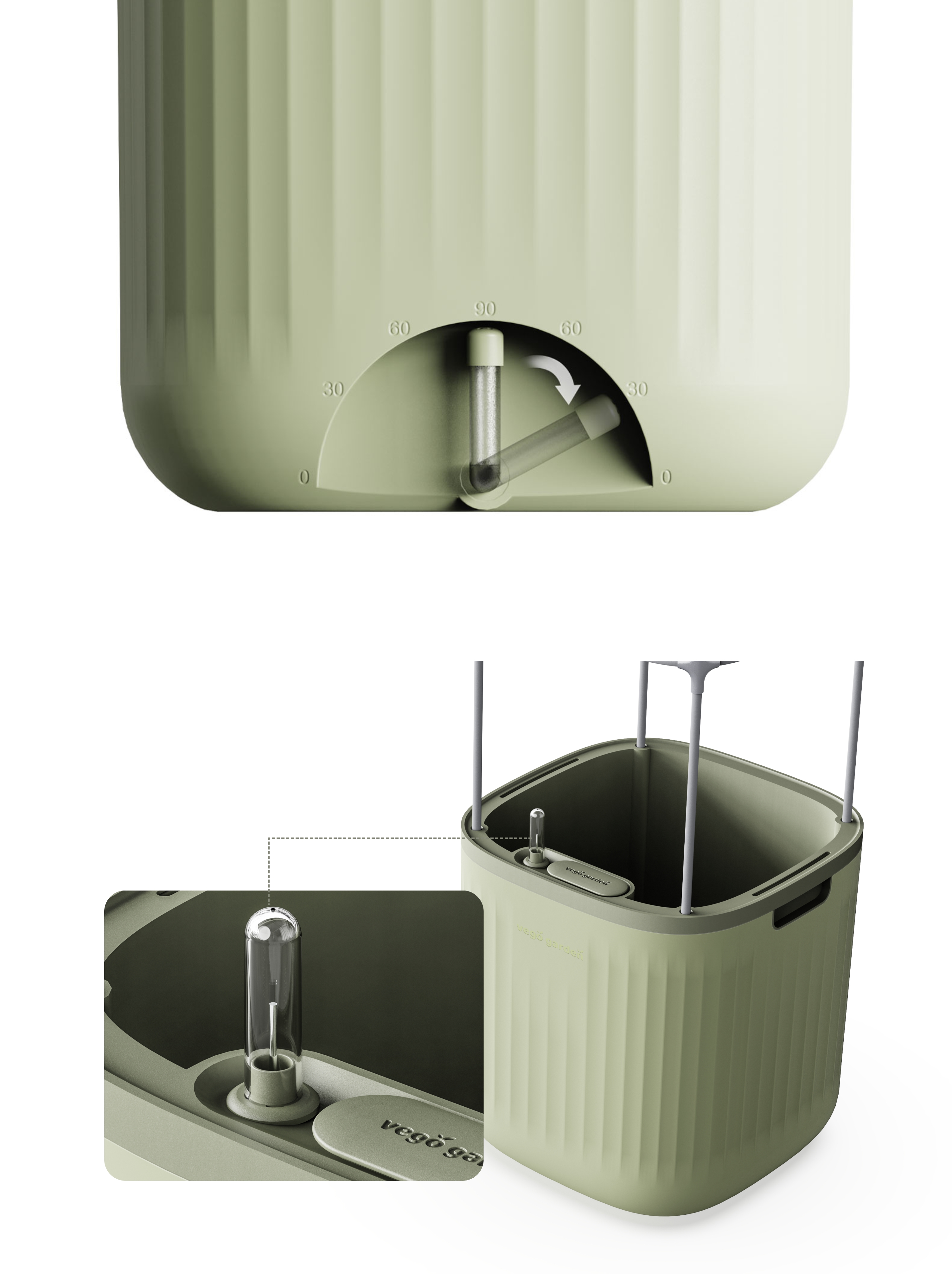 Flowerpot，industrial product，product design，Product concept，German if Award，If design award，Home Furnishing，automatic，