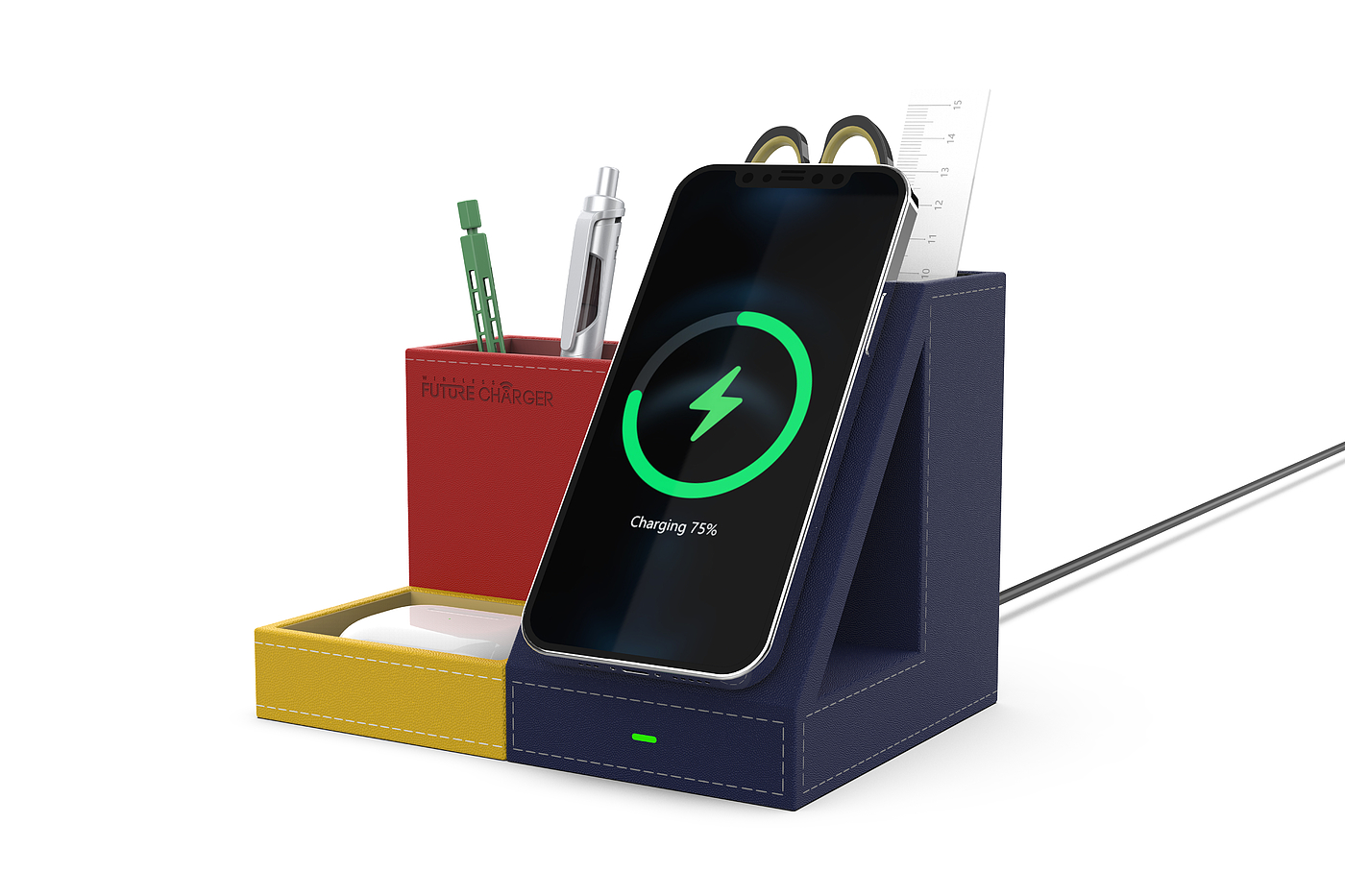 Pen container wireless charging，