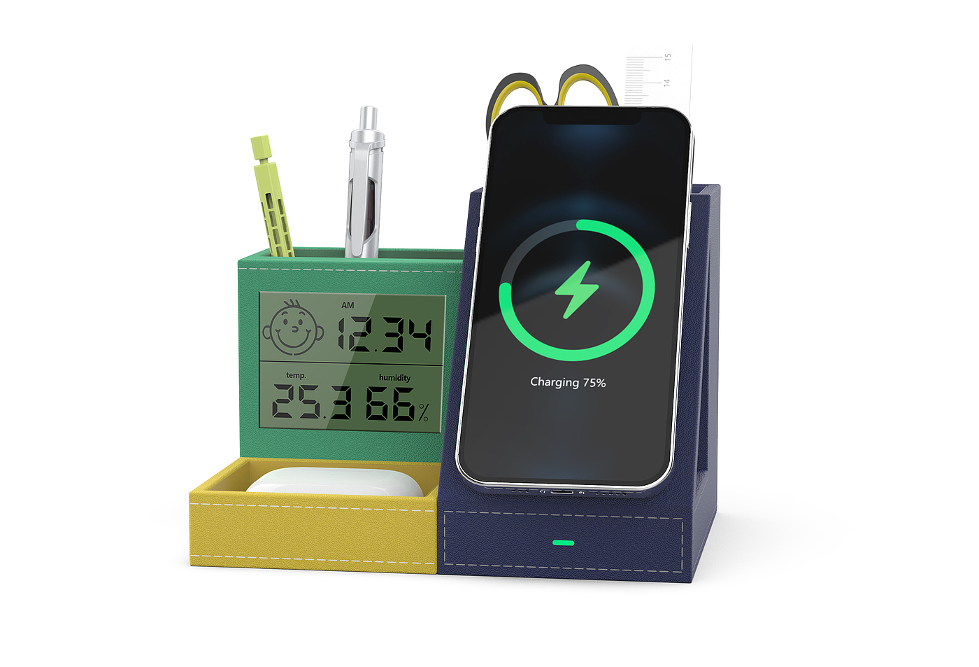 Pen container wireless charging，