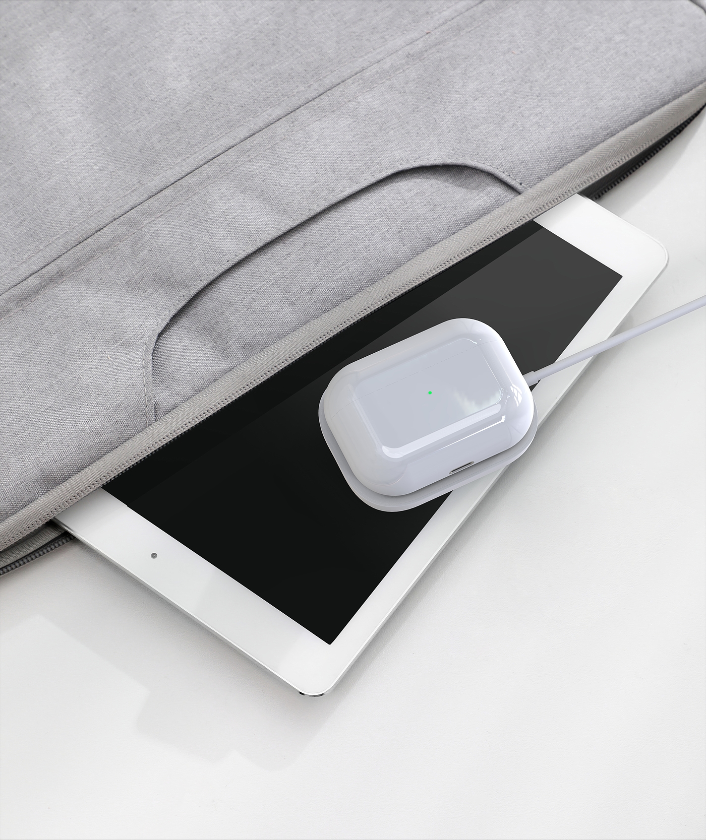 airpods apple headset wireless charger，