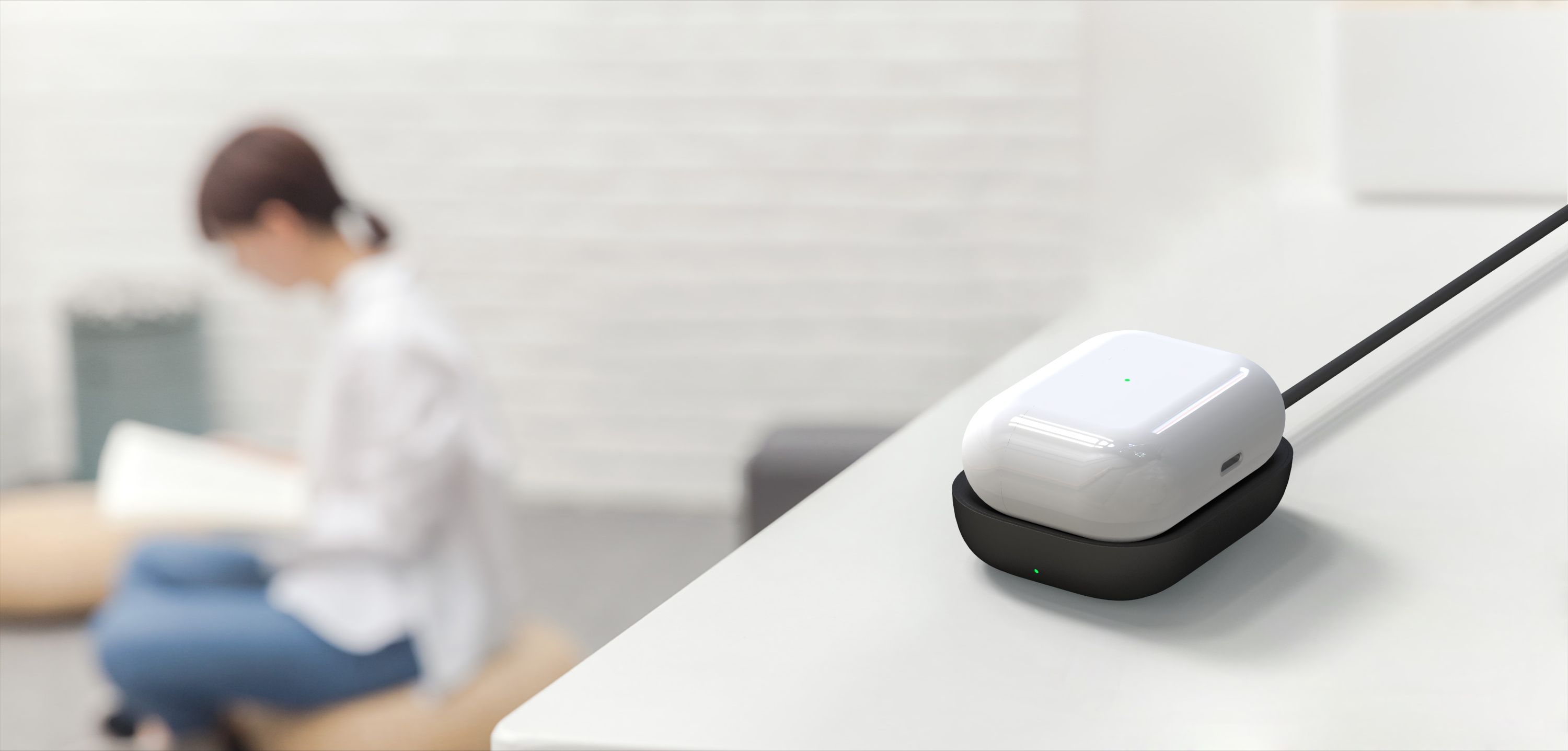 airpods apple headset wireless charger，