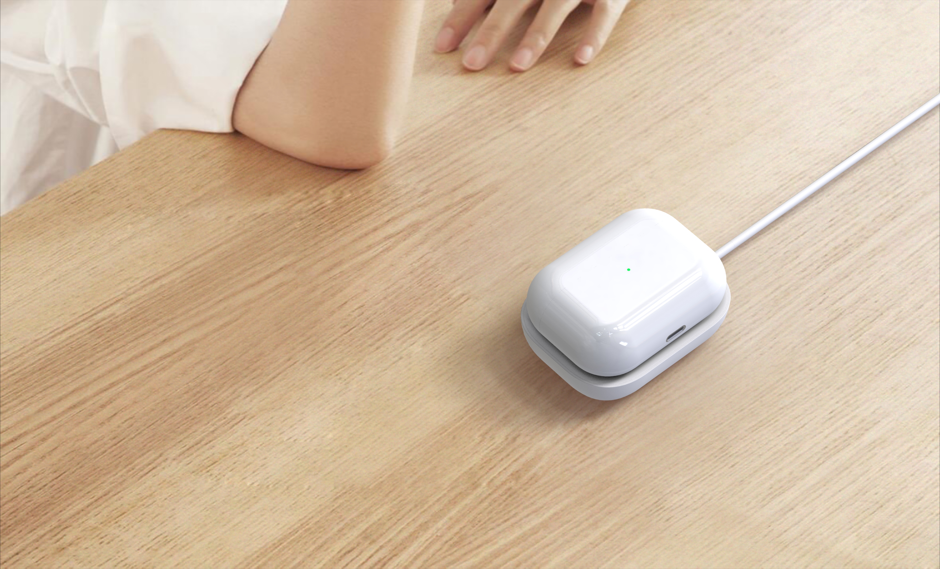 airpods apple headset wireless charger，