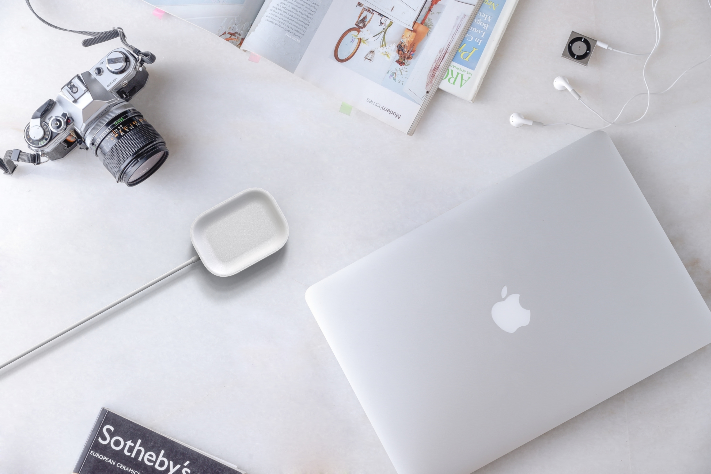 airpods apple headset wireless charger，