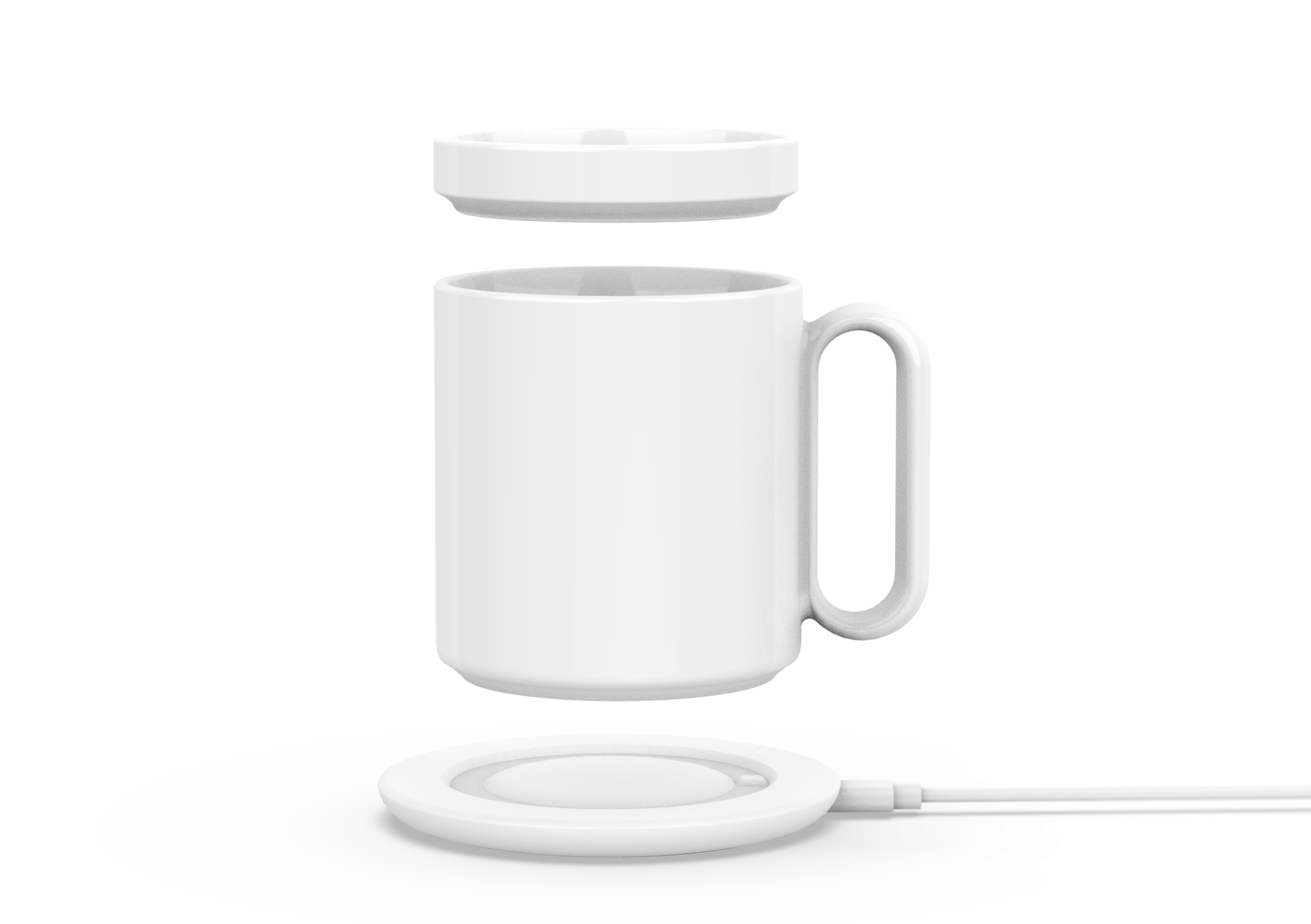 Heating cup wireless charging，