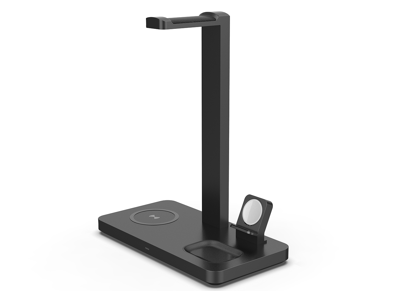 Multi-function earphone holder wireless charging，