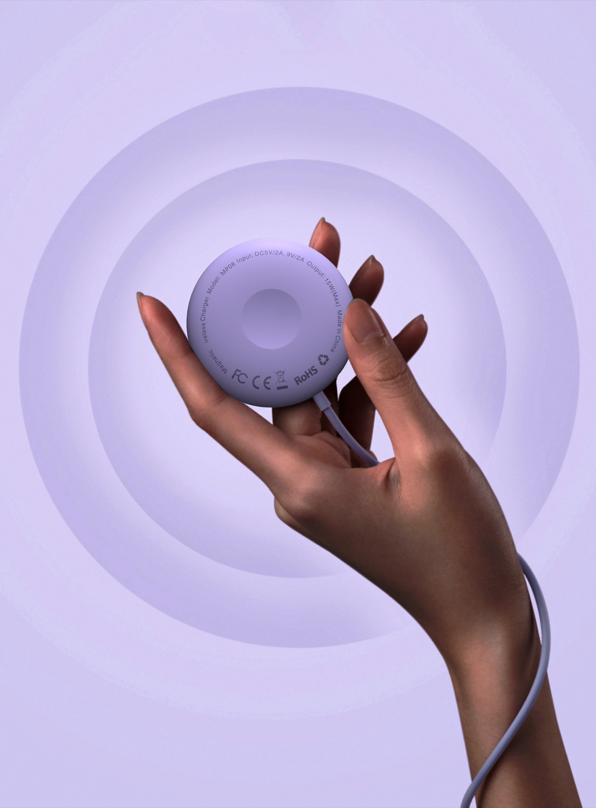 Magnetic suction wireless charging，