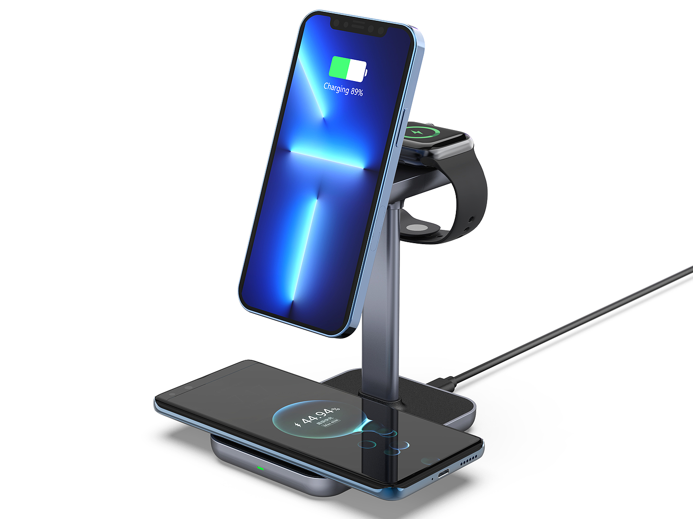 Magnetic suction wireless charging，