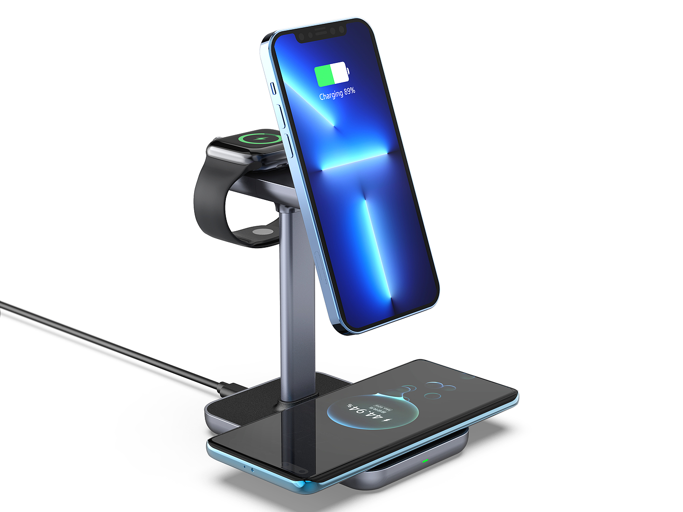 Magnetic suction wireless charging，