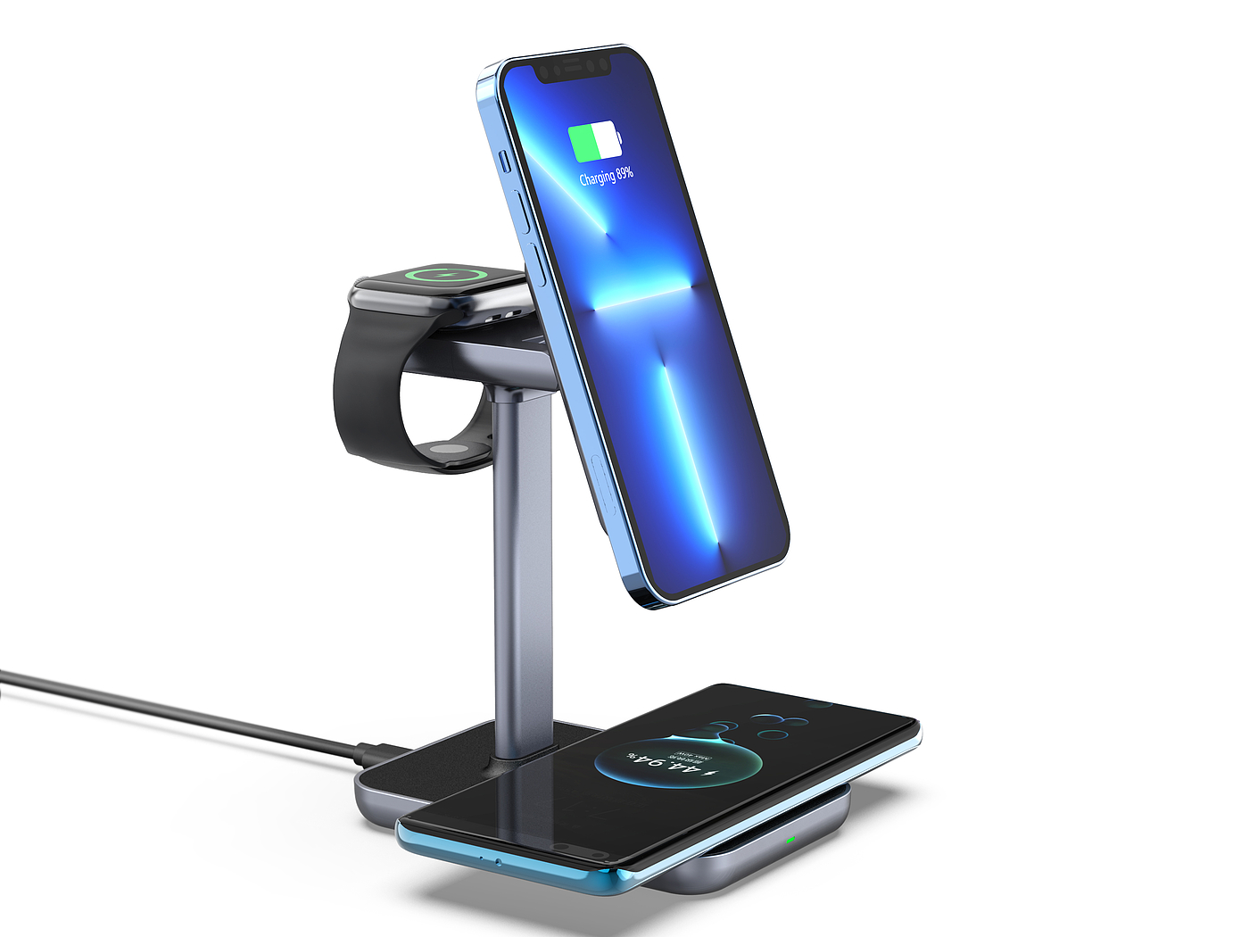 Magnetic suction wireless charging，