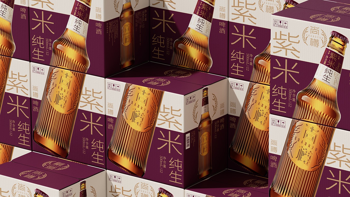 packing design，Original works，Design，packing，Beer packaging，Pan Hu，