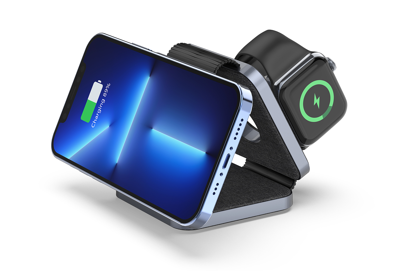 Magnetic suction wireless charging，