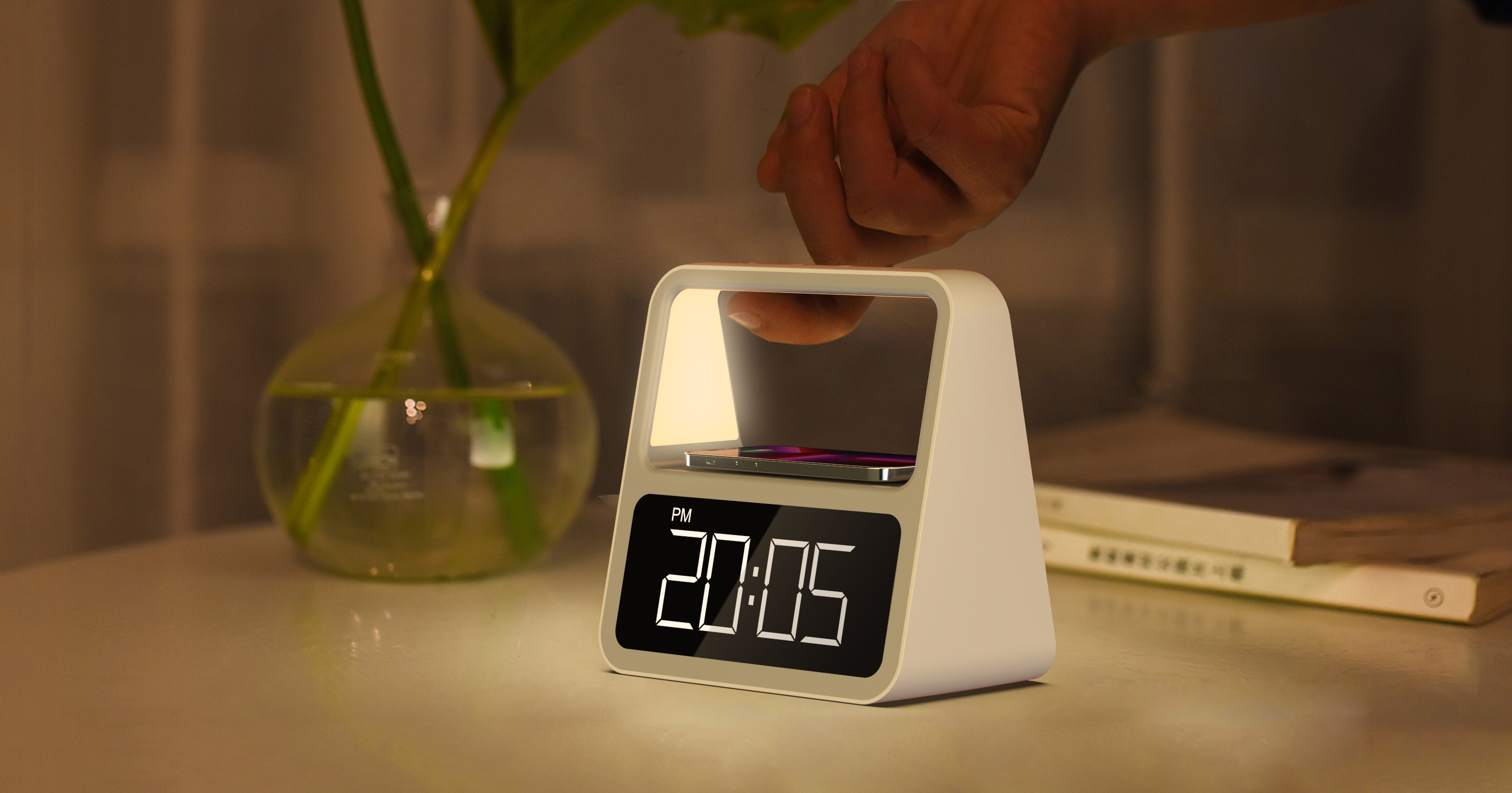 Night light wireless charging，