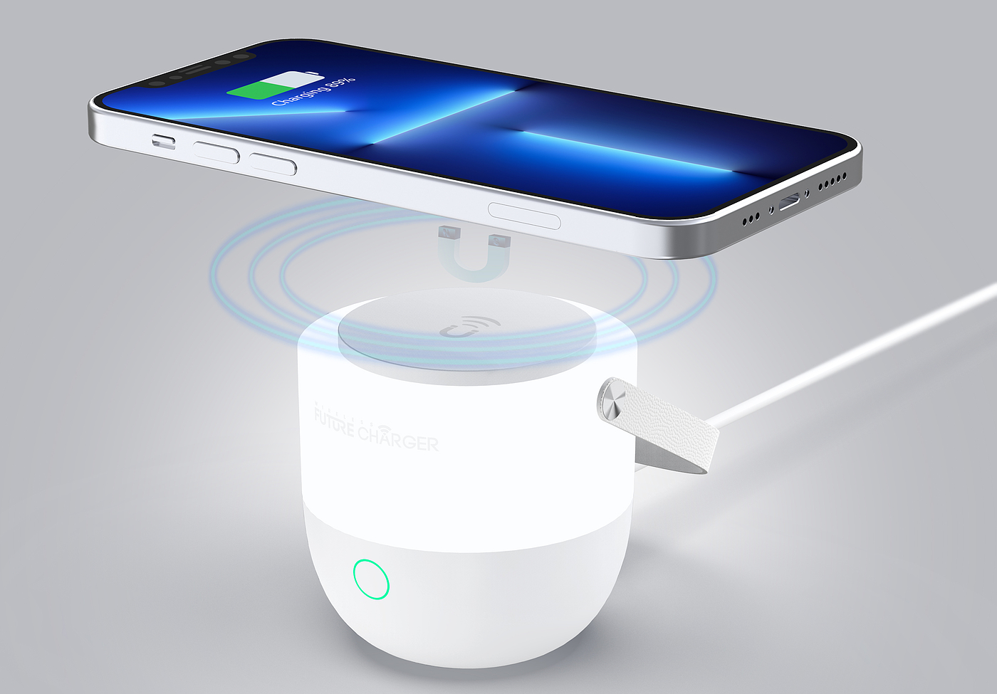 Night light wireless charging，