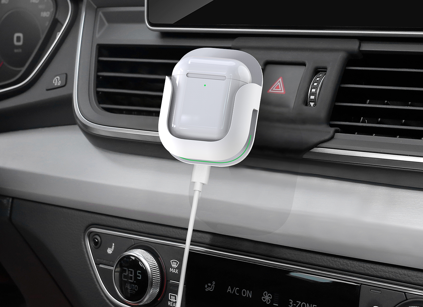 Car headset wireless charger，