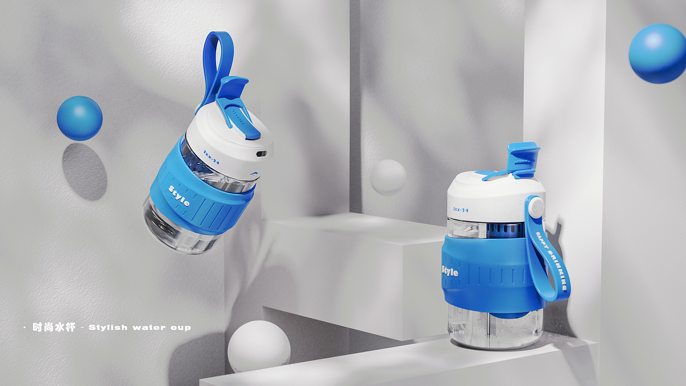 Water cup，Fruit tea leakage，product design，Render，