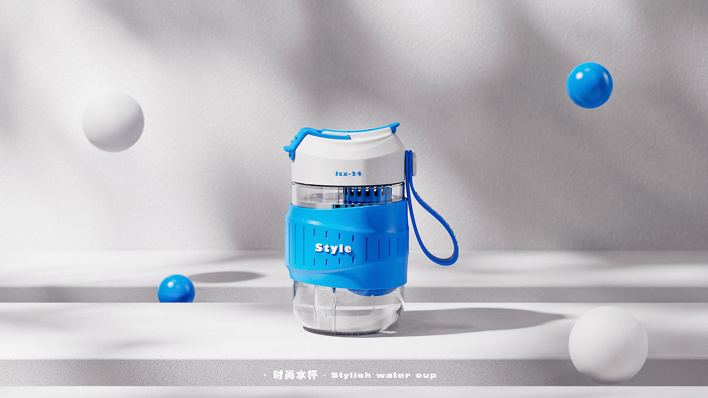 Water cup，Fruit tea leakage，product design，Render，