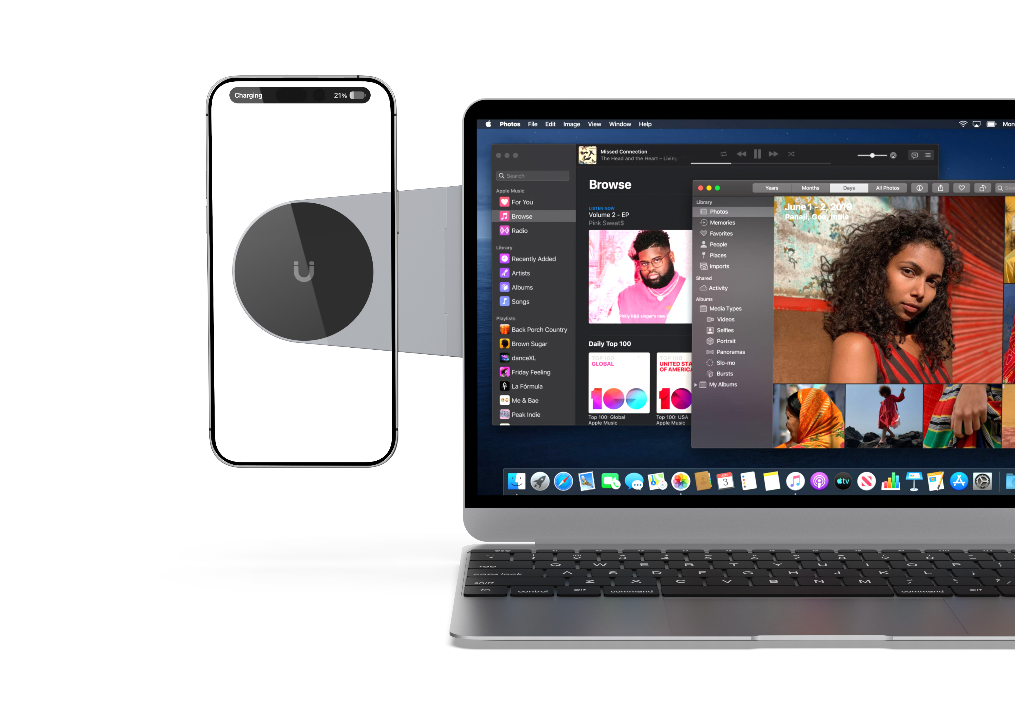 Magnetic suction mobile phone bracket，