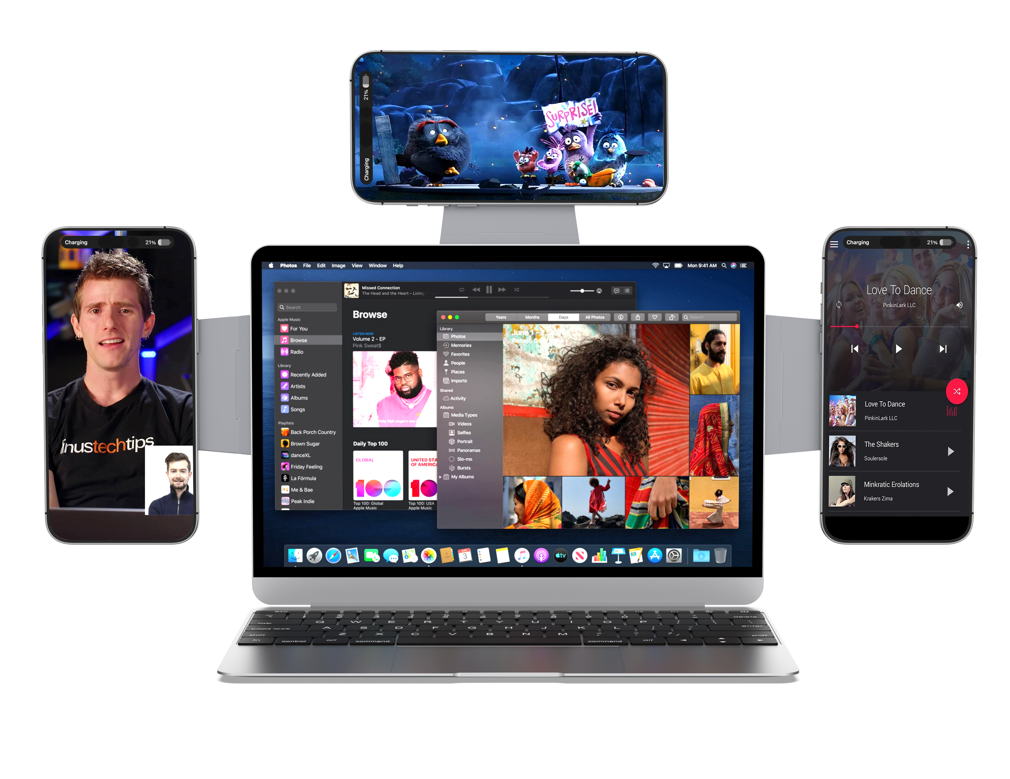 Magnetic suction mobile phone bracket，