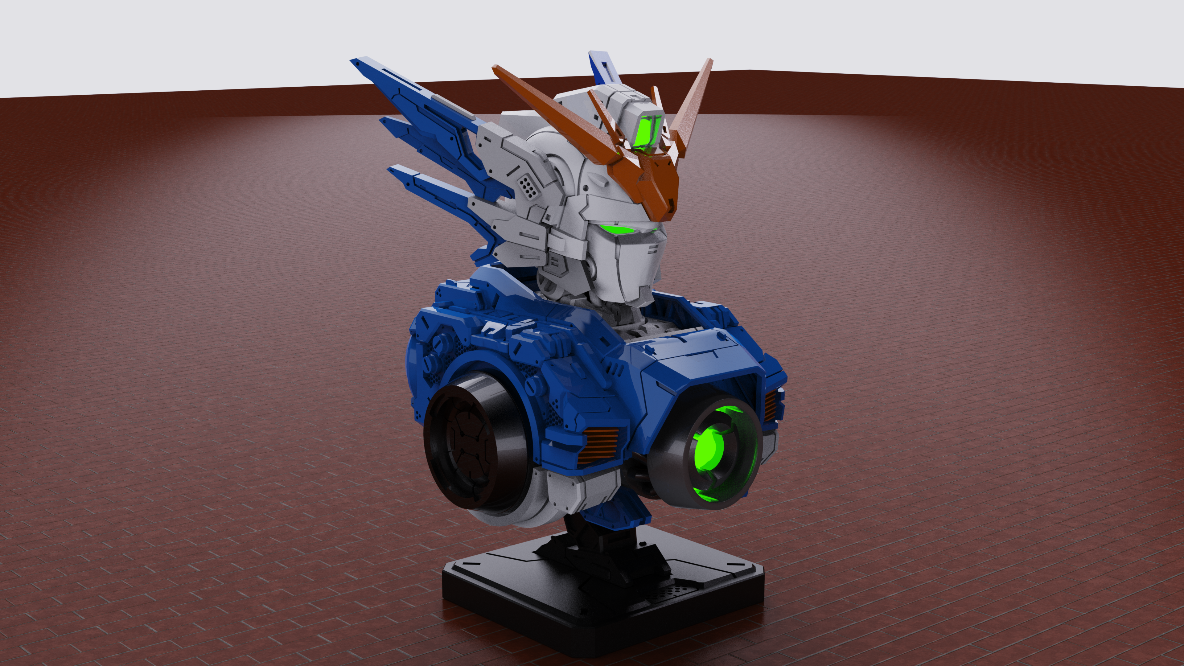 KEYSHOT rendering exercises, white mode plus rendering effect，