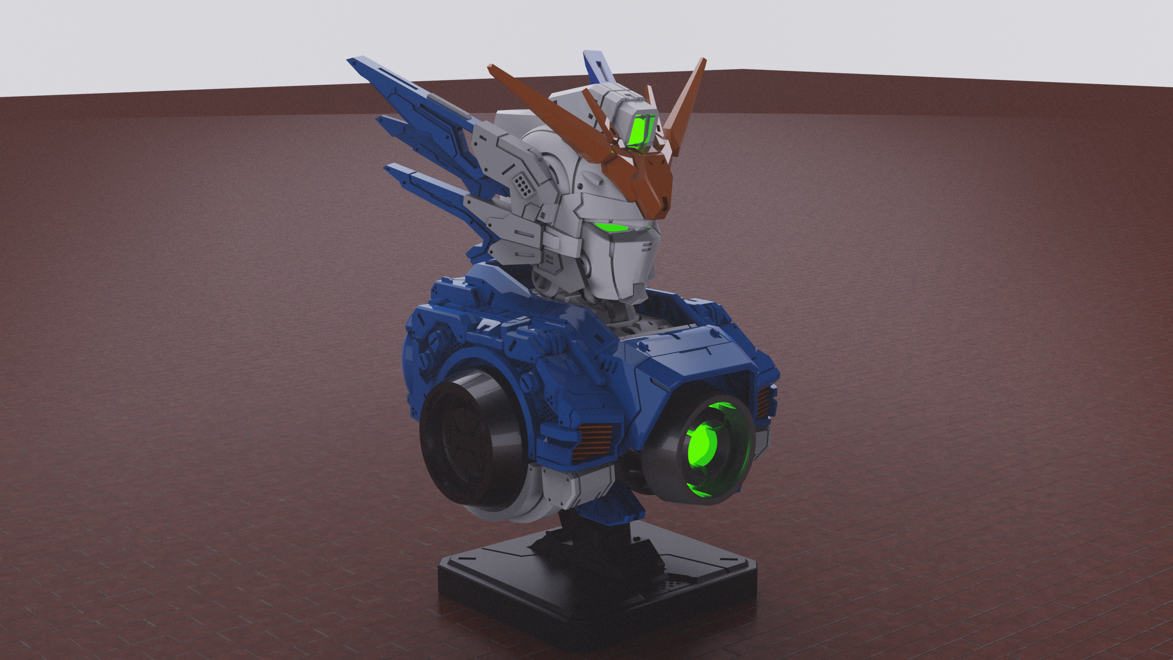 KEYSHOT rendering exercises, white mode plus rendering effect，