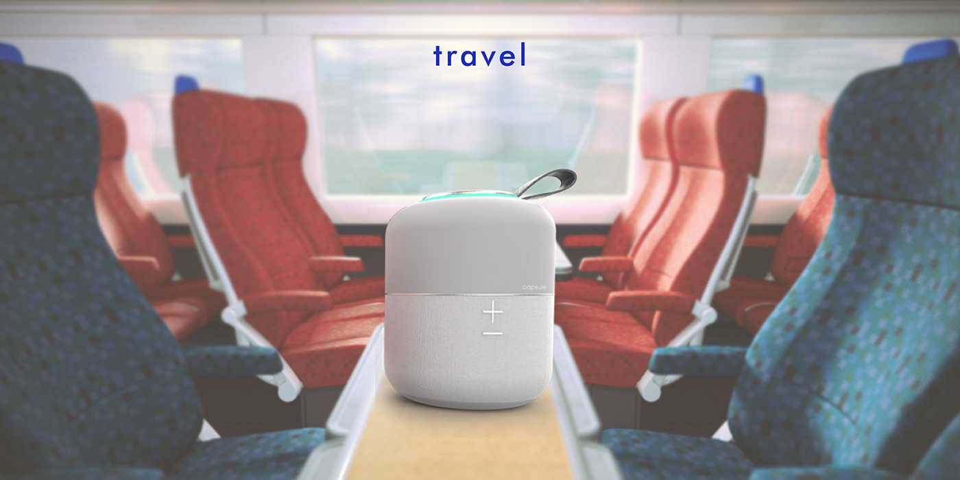 Capsule，Bluetooth Speaker ，Clock，multi-function，conceptual design，