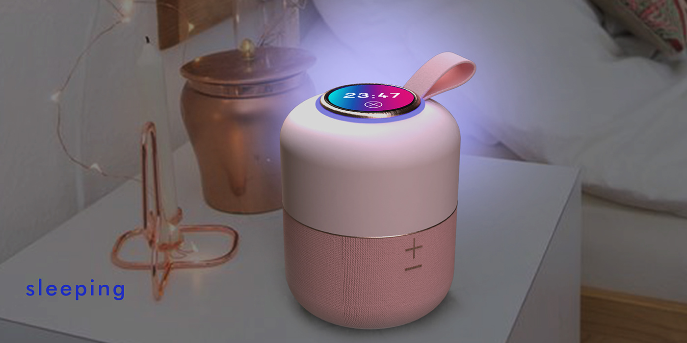 Capsule，Bluetooth Speaker ，Clock，multi-function，conceptual design，