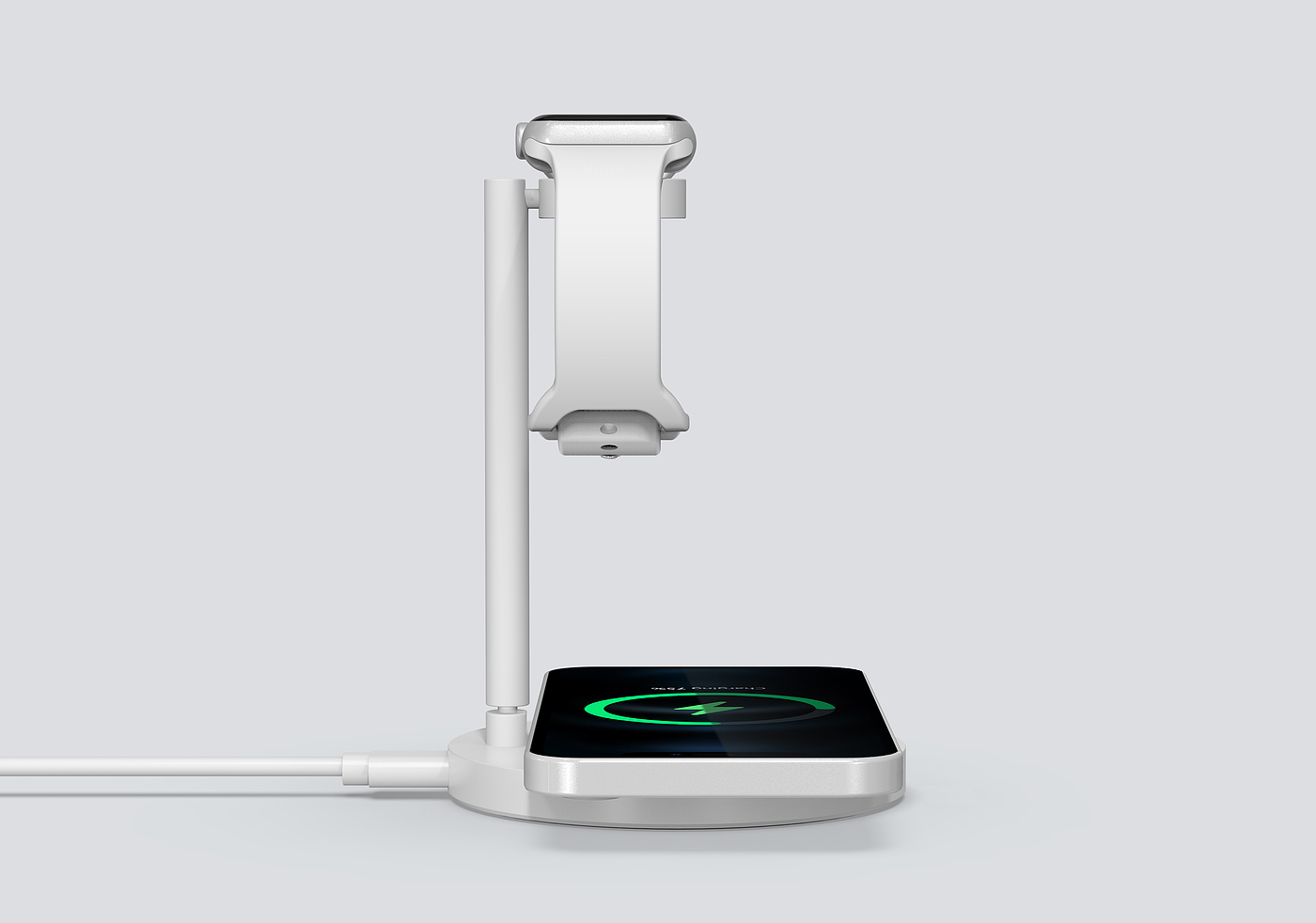 Watch mobile phone two-in-one wireless charging，