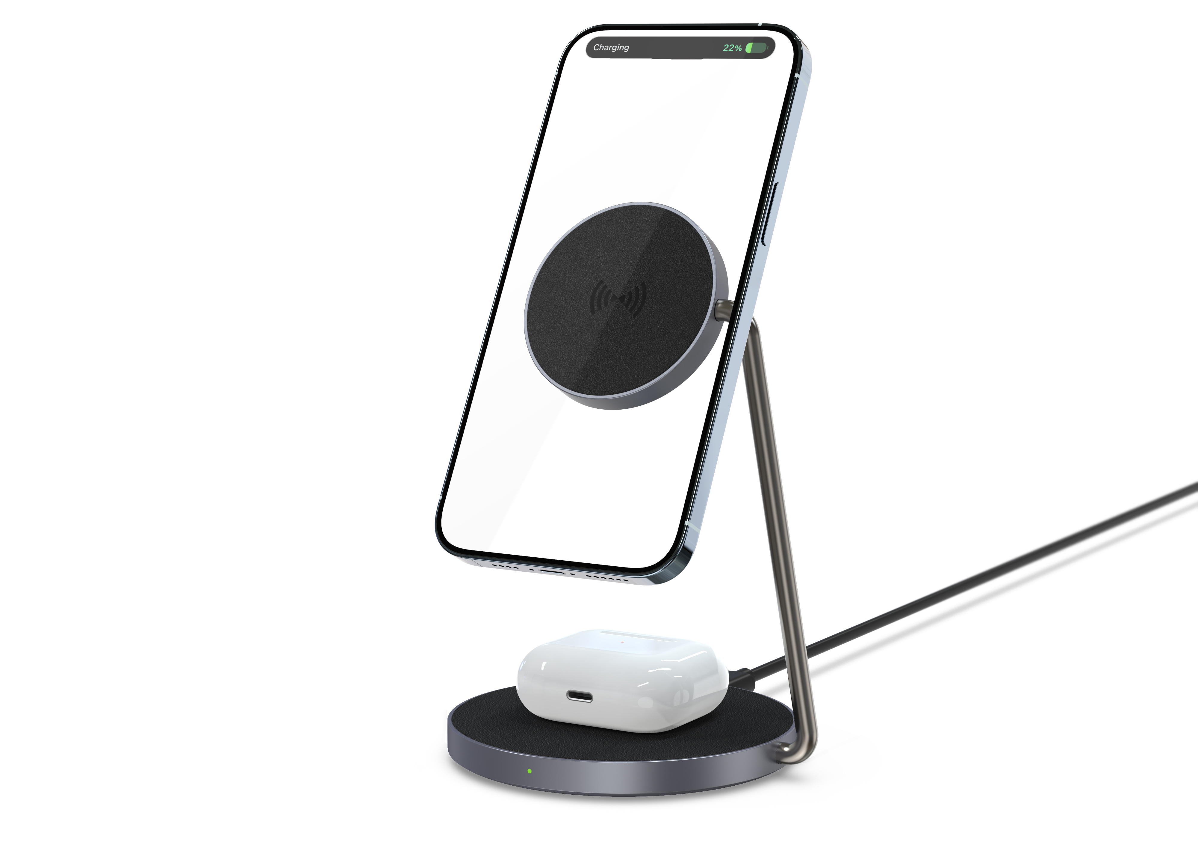 Watch mobile phone two-in-one wireless charging，