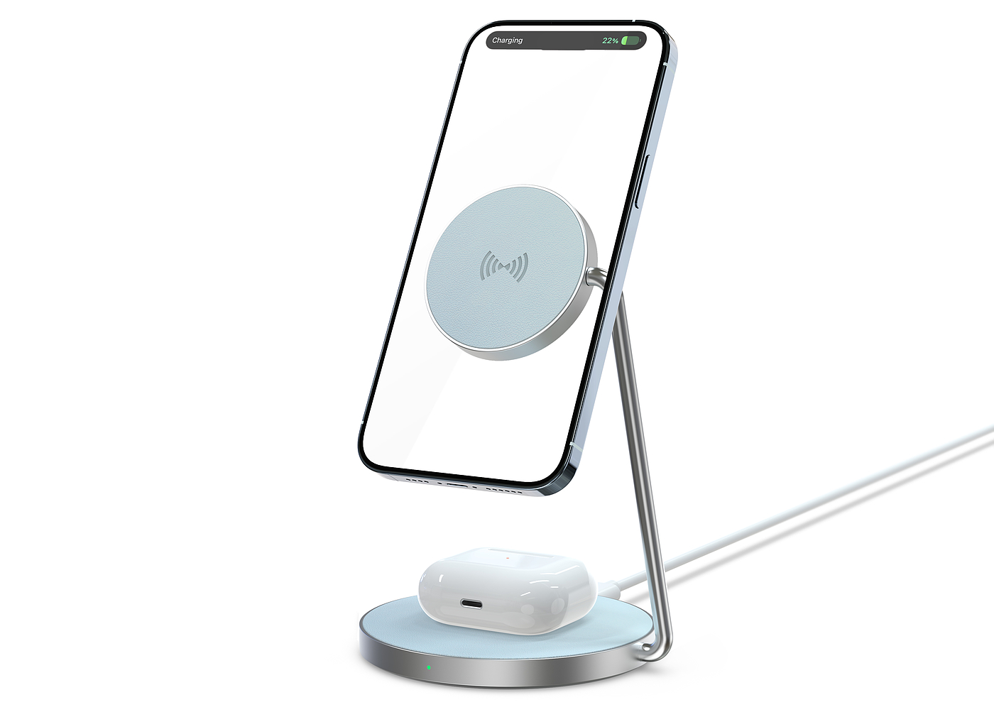 Watch mobile phone two-in-one wireless charging，