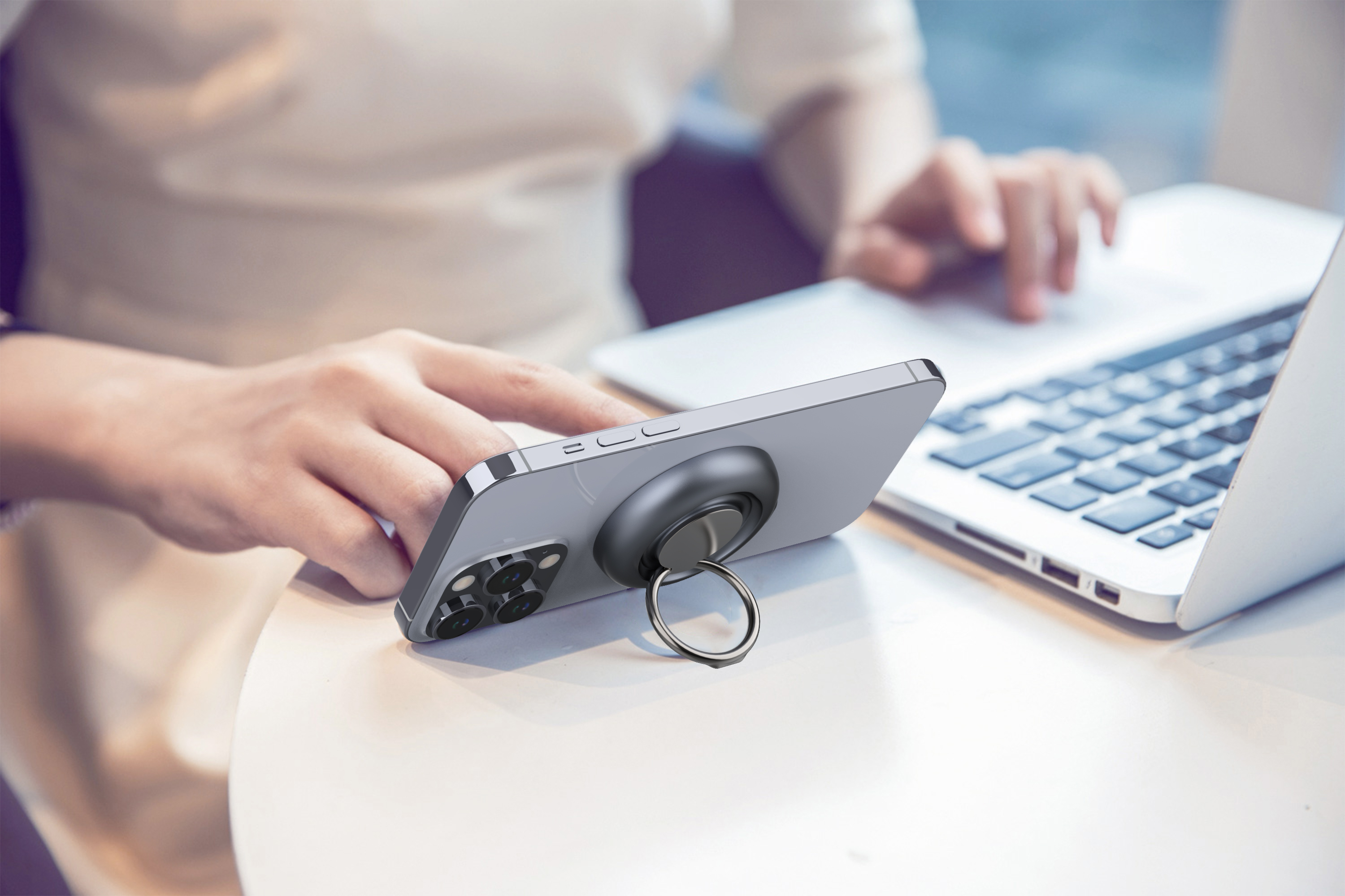 Apple magnetic bracket wireless charging，