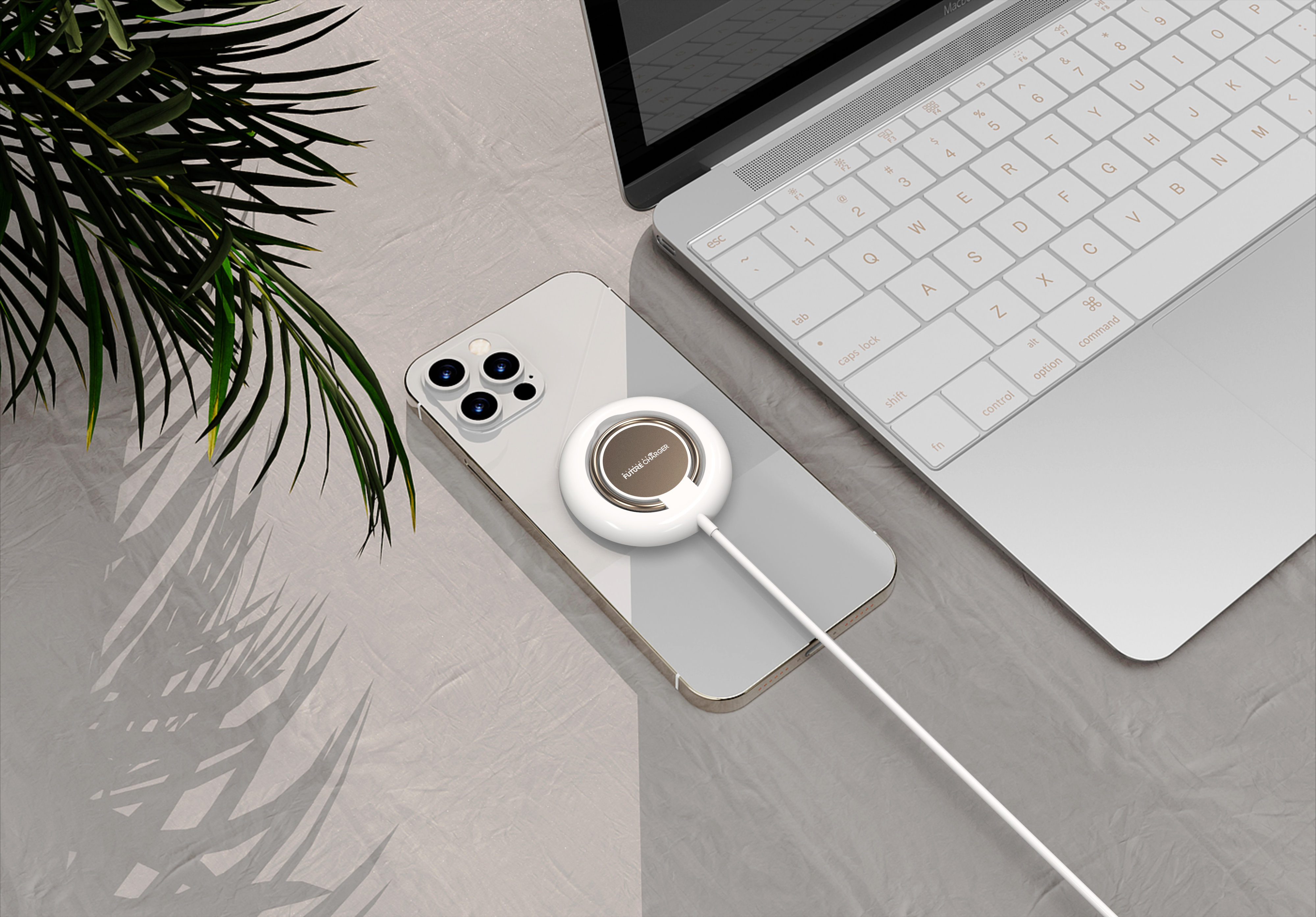 Apple magnetic bracket wireless charging，