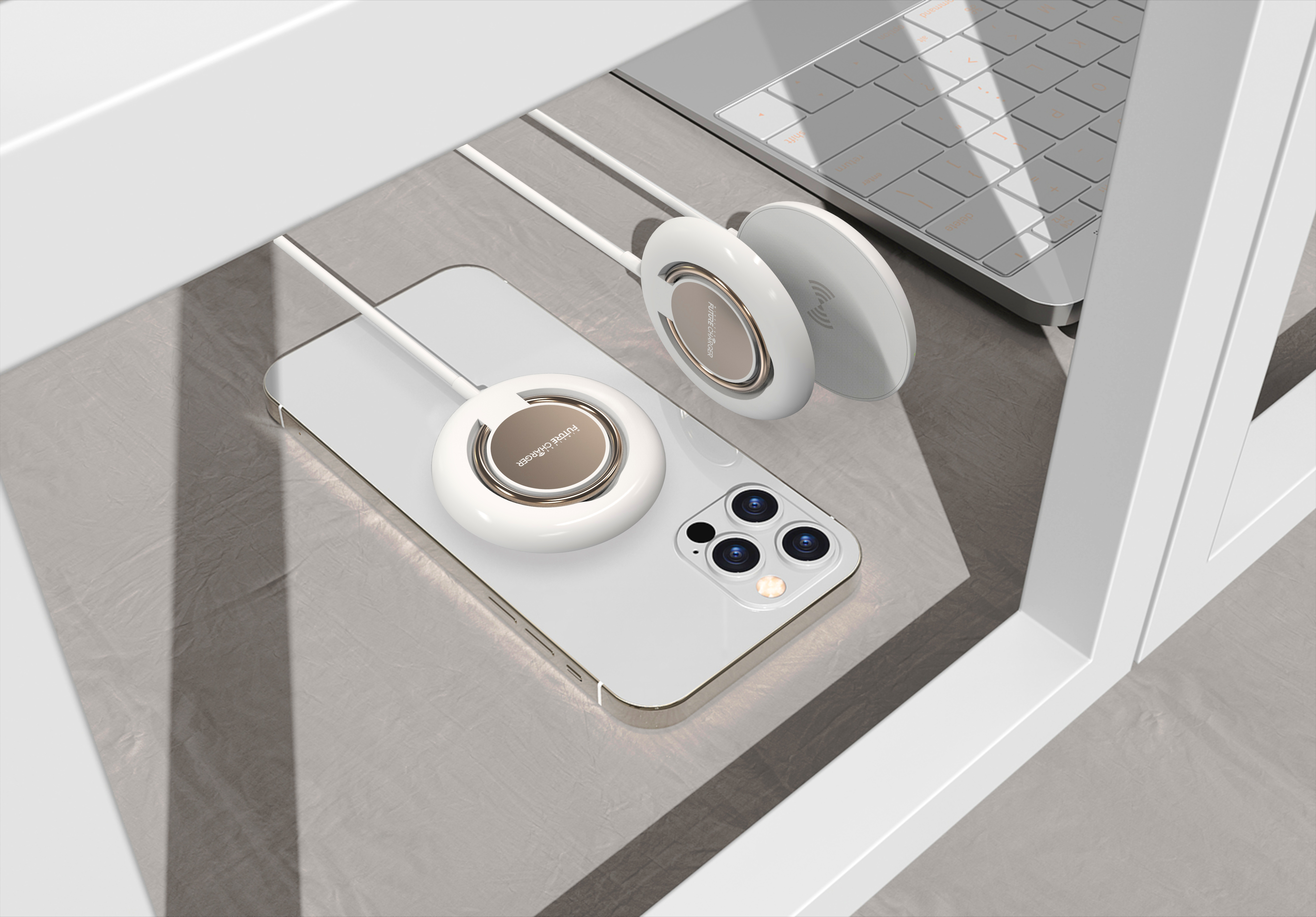 Apple magnetic bracket wireless charging，