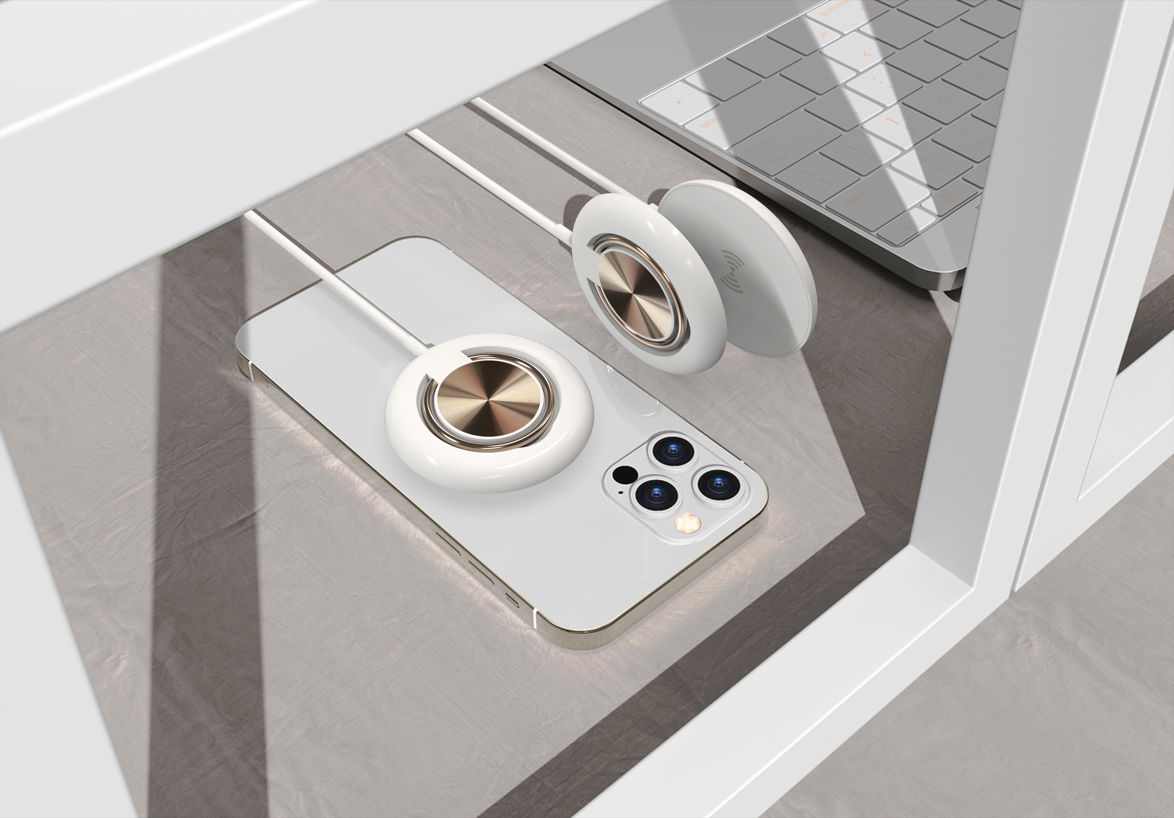 Apple magnetic bracket wireless charging，