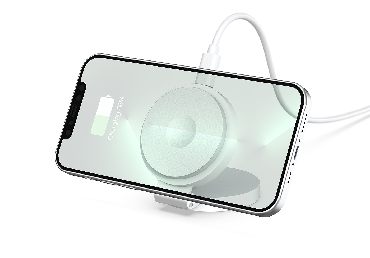 Magnetic three-in-one wireless charging，