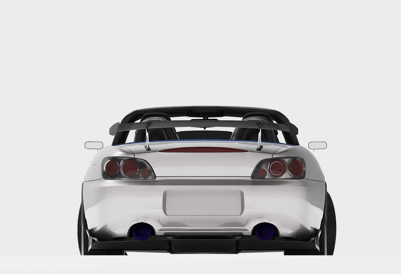 Car rendering，Honda，Rendering exercise，vehicle，racing，S2000，