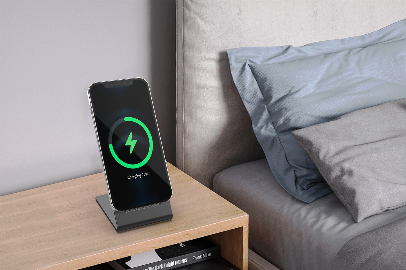 Magnetic suction wireless charging，