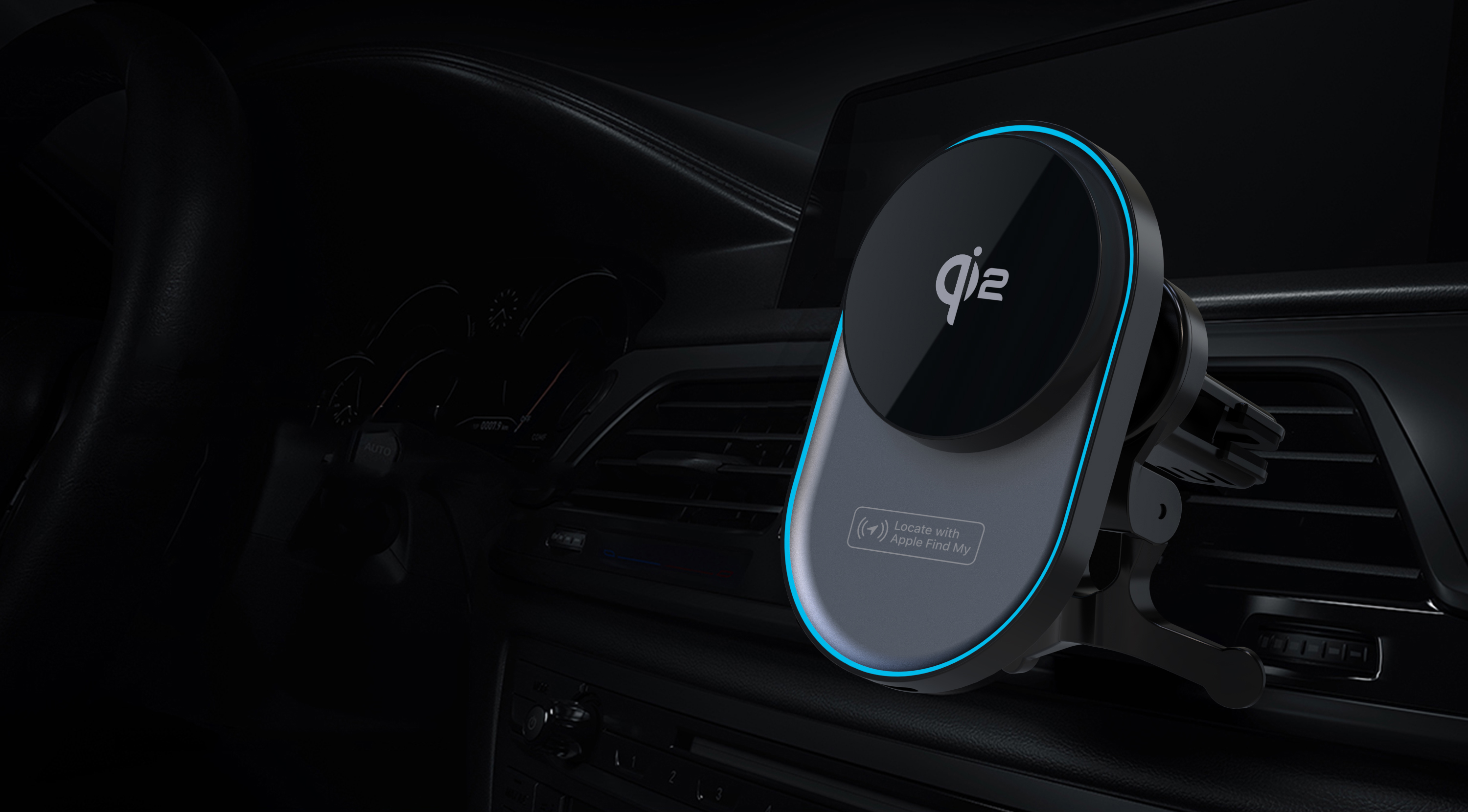 Find My tracking locator magnetic car wireless charger，