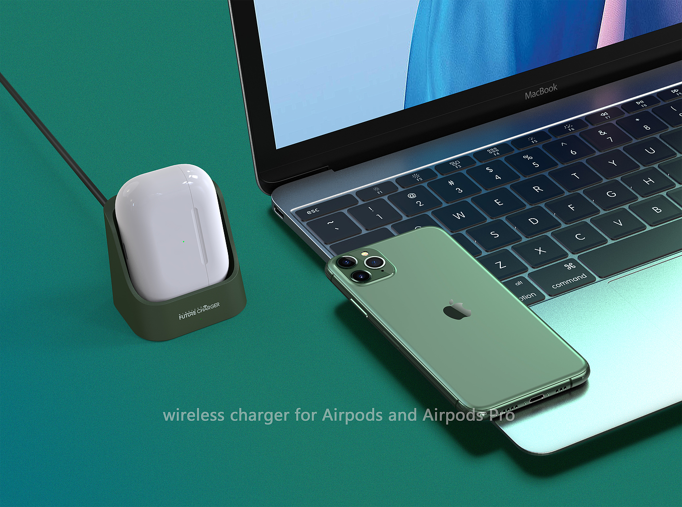 Apple headset wireless charging，