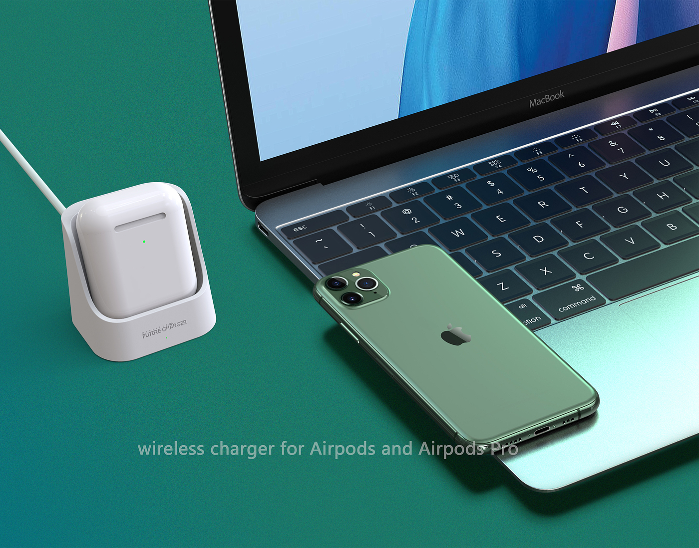 Apple headset wireless charging，