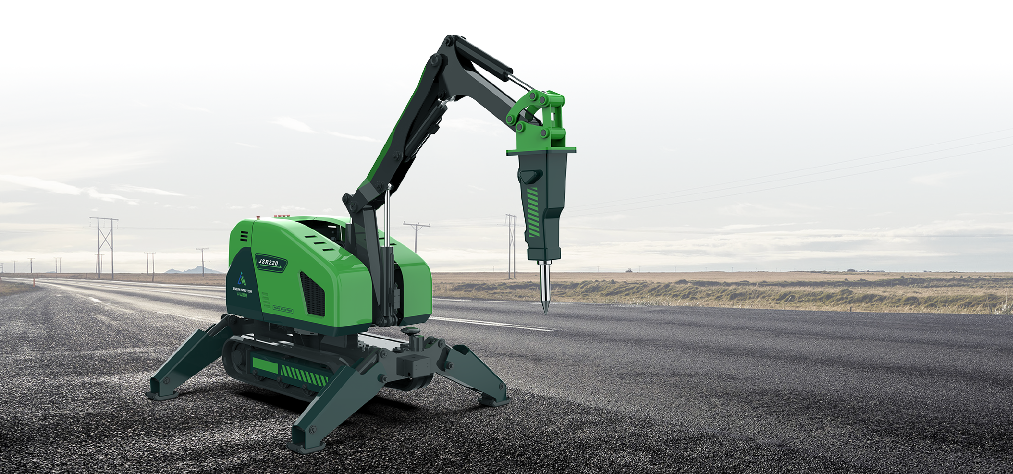 Unmanned demolition machine，Remote control，Unmanned control，Building demolition，metallurgical slagging，