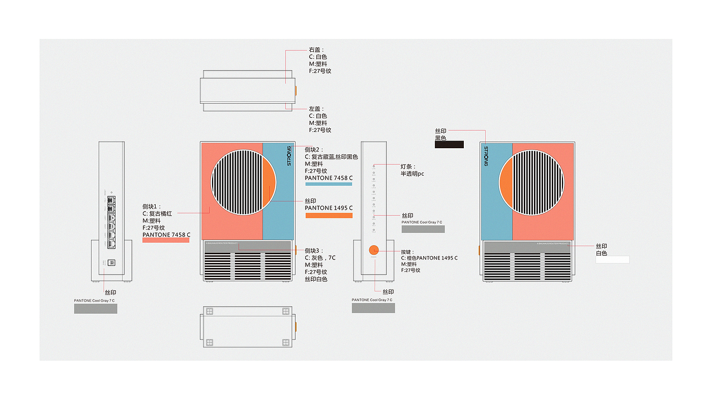 Bauhaus ，Router，gateway，product design，industrial design，router，WiFi 7，