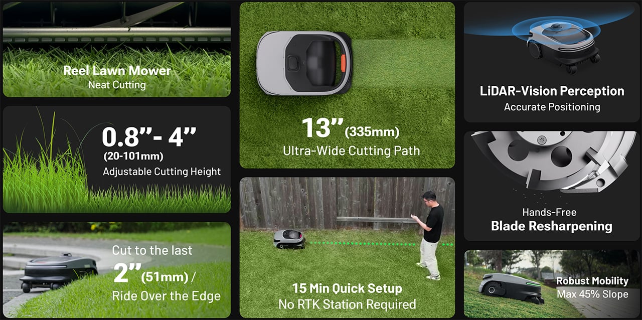 Oasa R1，Automatic mower，artificial intelligence，Gardening tools，