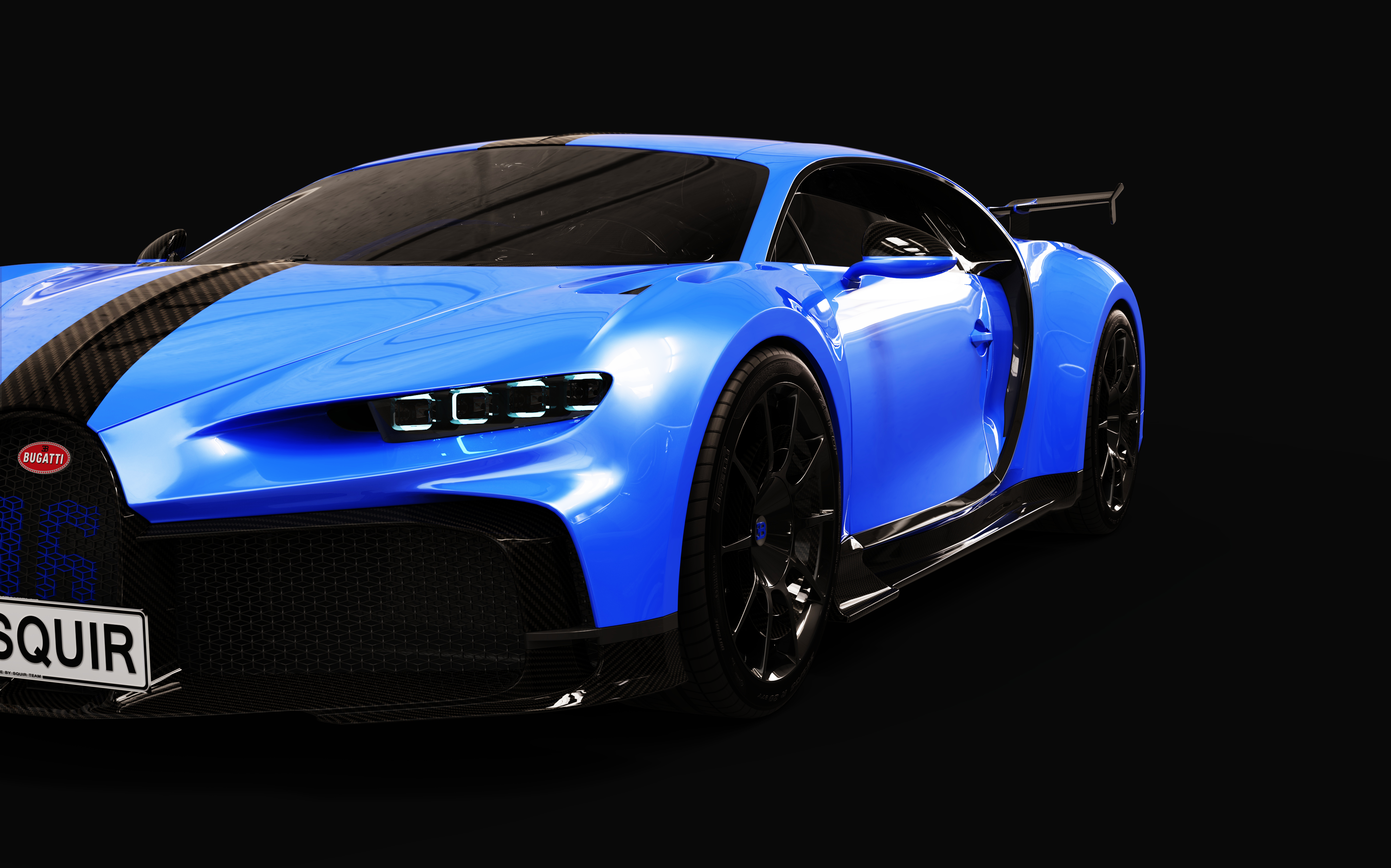 Bugatti，vehicle，automobile，Render，Super run，