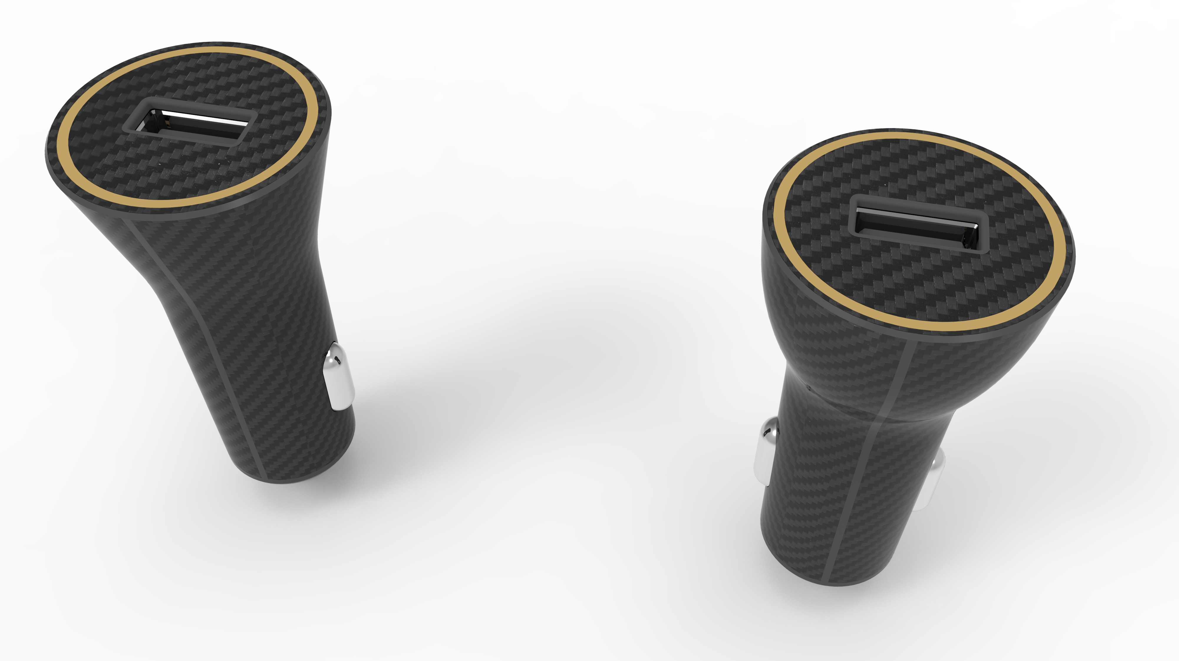 Quick charging QC3 0 cigarette lighter plug，Carbon fiber car charger universal quick charging，Carbon fiber with fast charging USB interface，