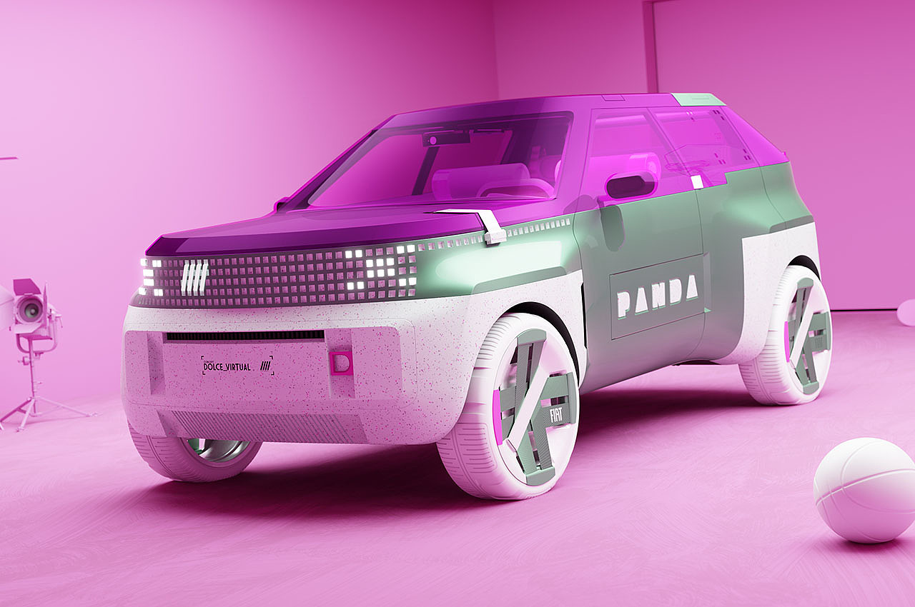 automobile，industrial design，Fiat，The Panda Concept，