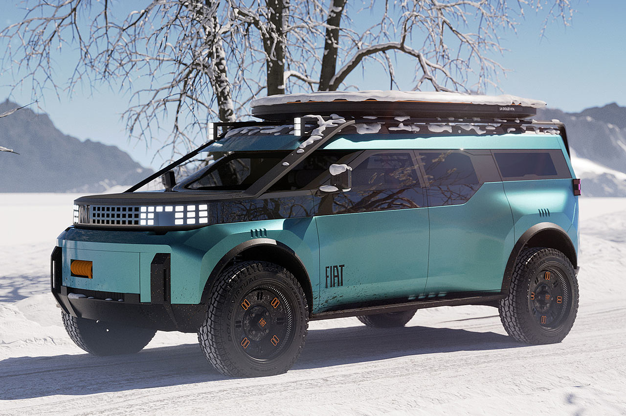 automobile，industrial design，Fiat，The Panda Concept，