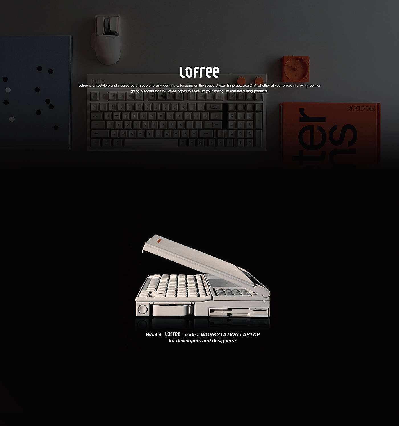 Lofree PBT，workstation，Notebook computer，industrial design，