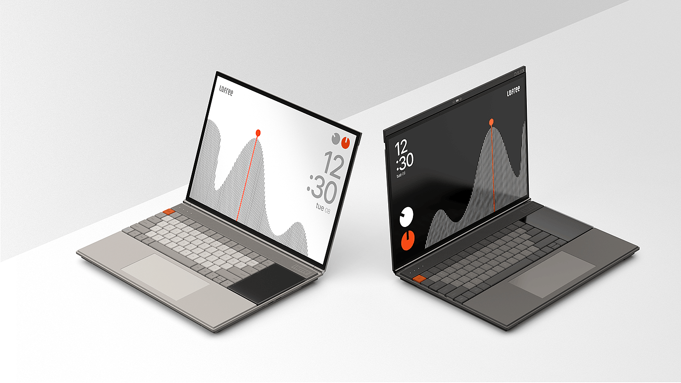 Lofree PBT，workstation，Notebook computer，industrial design，