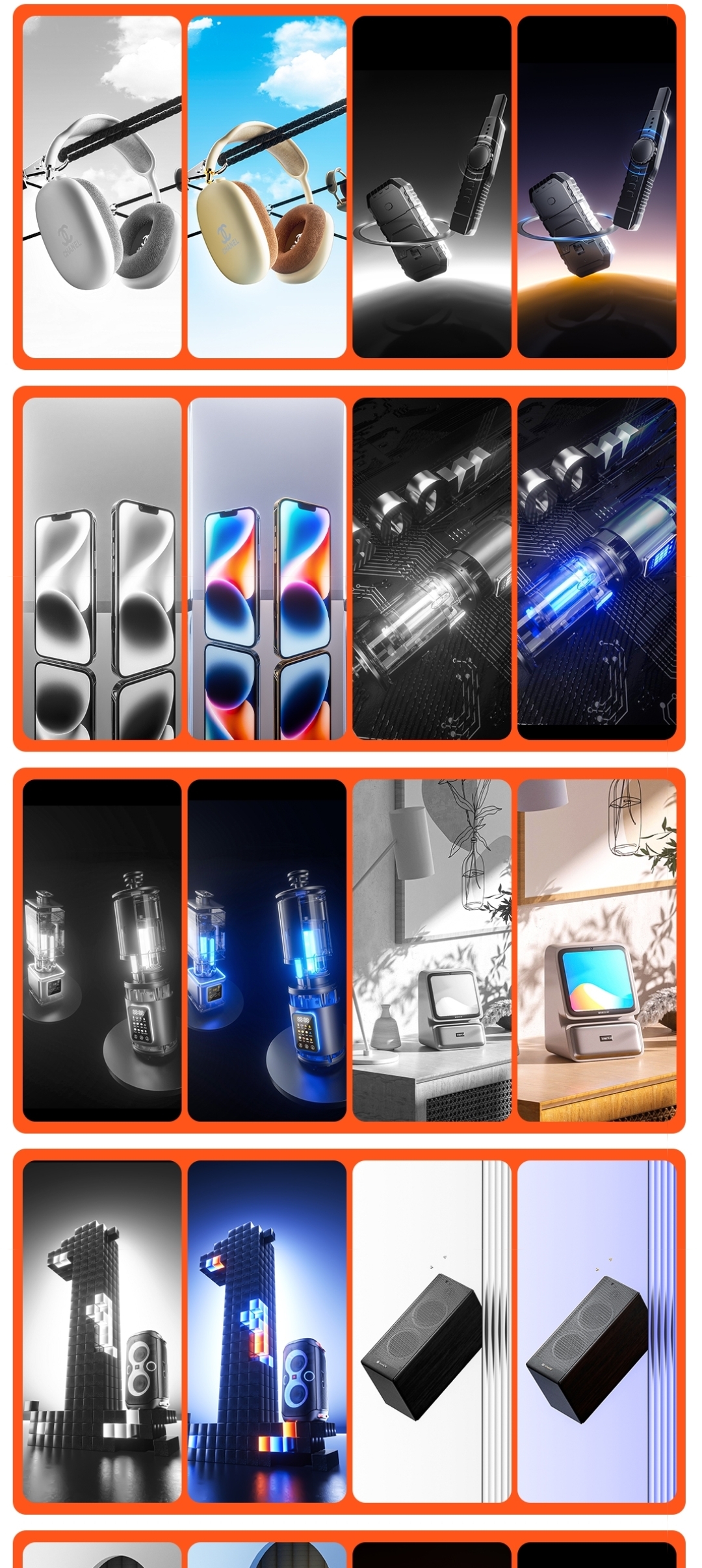 online retailers，Render，modeling，