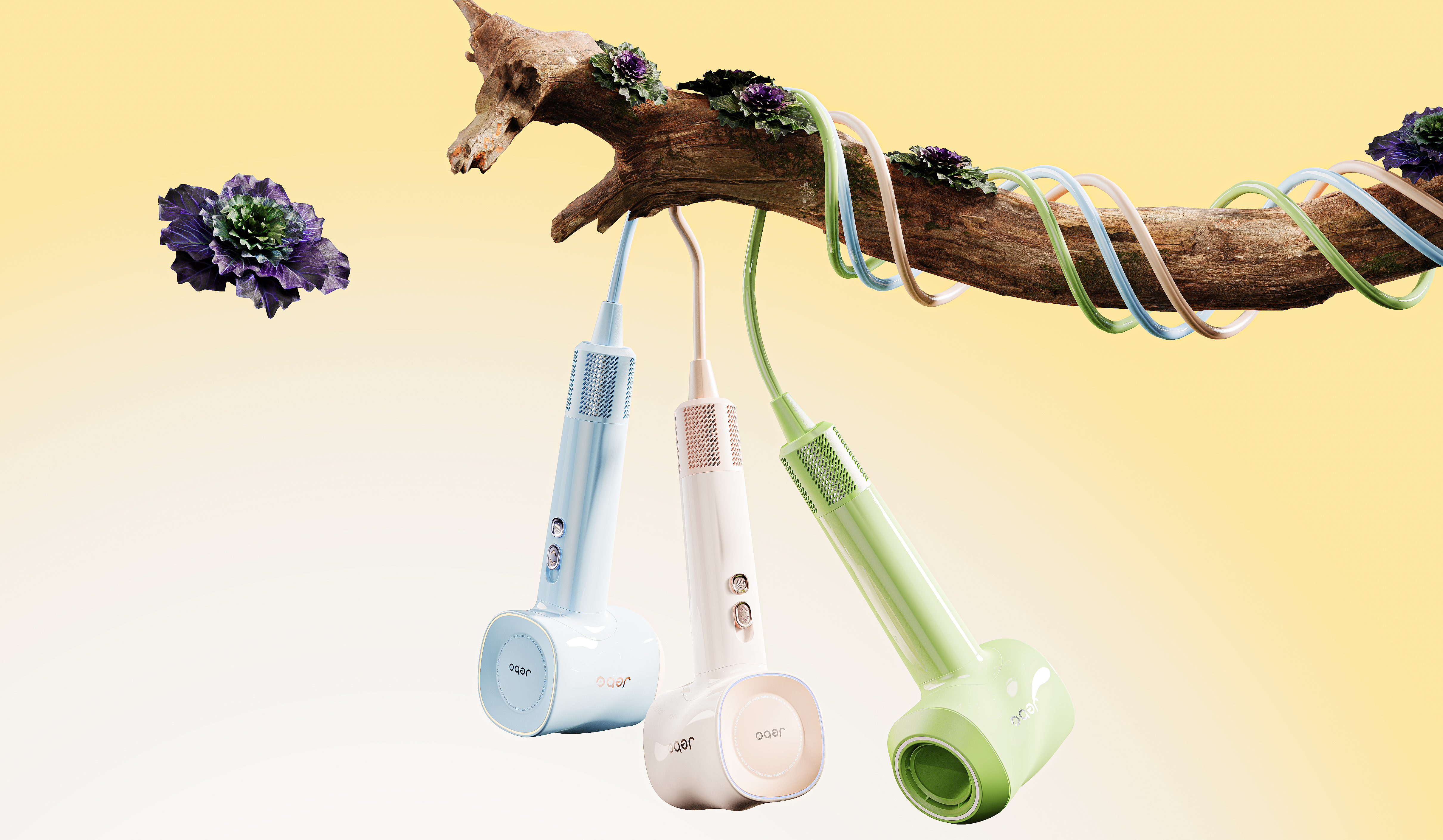 articles for daily use，industrial design，small home appliances，hair drier，product design，Household appliances，Product rendering，